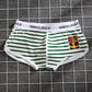 Men's Pure Cotton Sport Breathable Low-rise Striped Boxers