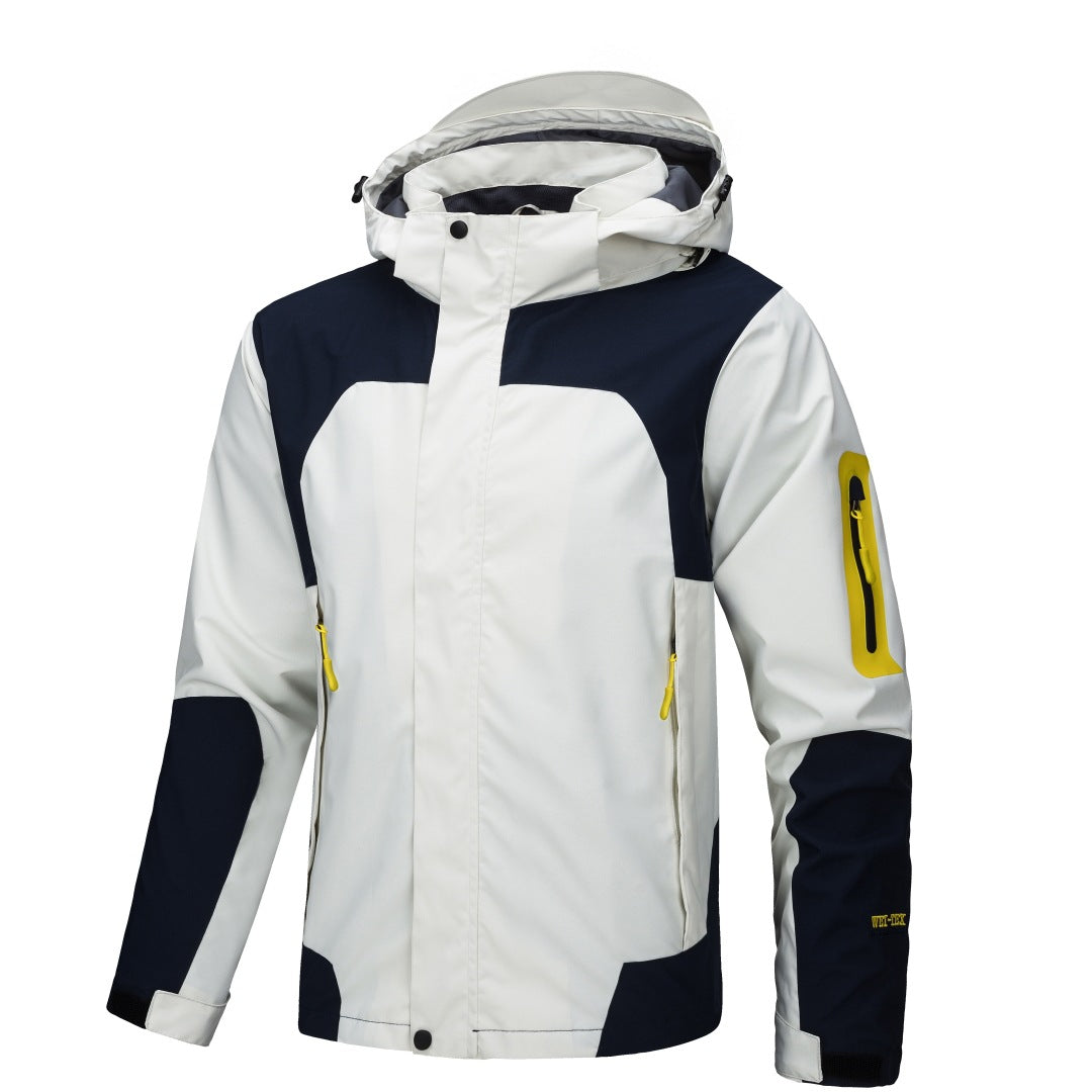 Men's Outdoor Windproof and Waterproof Hooded Jacket