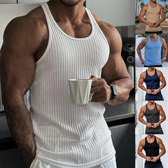 Summer Knitted Fitness Sports Slim Vest