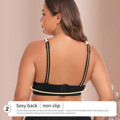 Plus size wireless sports bra