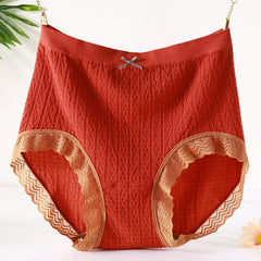 High Waist Stretch Cotton Breathable Briefs