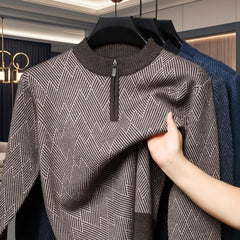 Fashionable Jacquard Warm Sweater