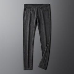 Men's Winter Striped Soft Business Casual Pants