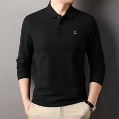 Men's Pure Cotton Business Casual Polo Shirt