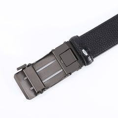 Men's New Automatic Buckle Crocodile Pattern Leather Business Casual Belt