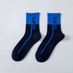 6 PCS Men's Summer Sweat-absorbent Breathable Sports Cotton Socks