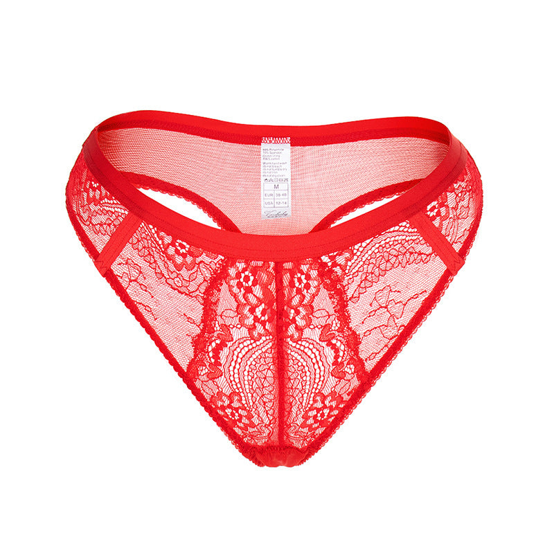 Sexy Lace Mesh Transparent Skin-friendly Thong