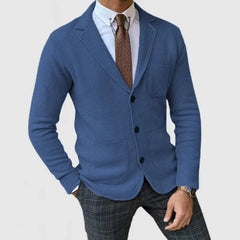 Men's Business Casual Knitted Sweater Jacket
