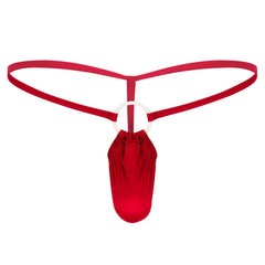Men's Low Rise Sexy Ice Silk Thong