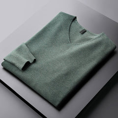 Men's Warm V-Neck Sweater