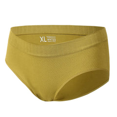 [ 5PCS ] Cotton Large Size Seamless Sexy Solid Color Panties