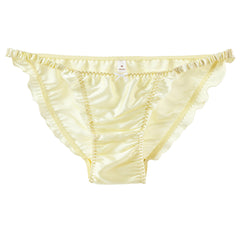 New 100% Mulberry Silk Ruffle Briefs
