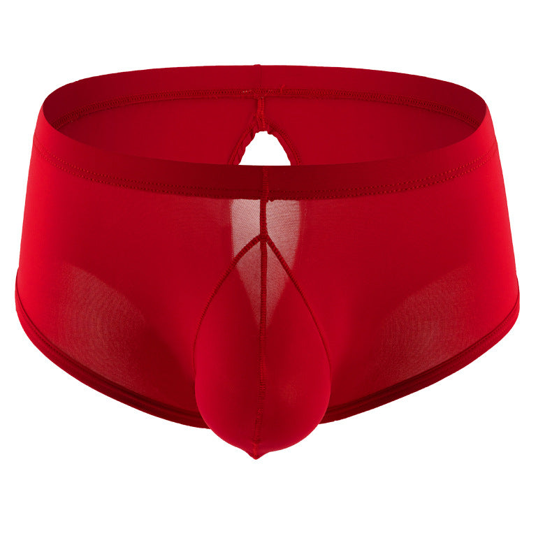 Men's Sexy Ice Silk Stretch Comfort Boxer Briefs