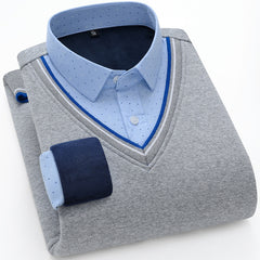 2023 Winter Business Casual Holiday Two Piece Warm Shirts