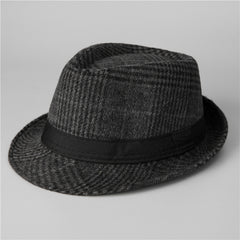 Men's Autumn and Winter Woolen Jazz Hat Gentleman Hat