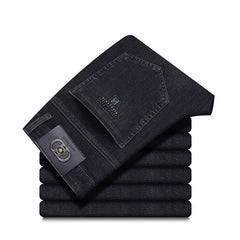 Men's 2024 New Elastic Straight Business Casual Jeans