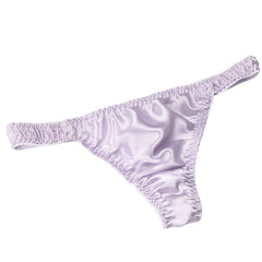100% Mulberry Silk Low Waist Sexy Breathable Thong