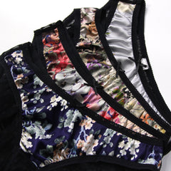 Satin Lace Sexy See-through Briefs