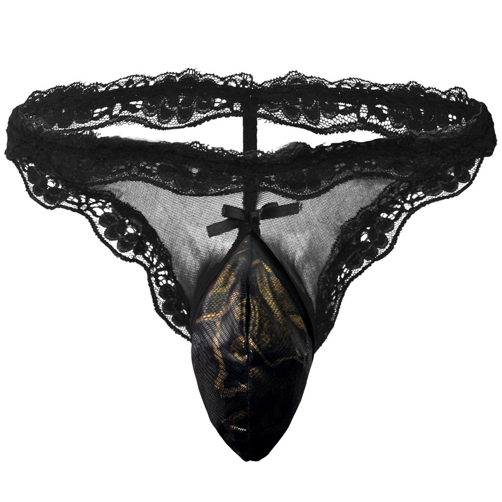 Tzy0884T sexy lace pouch thong