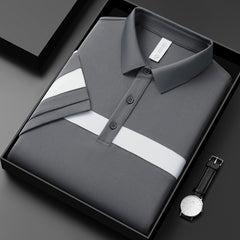 2023 Summer New Men's Loose Simple Polo Shirt
