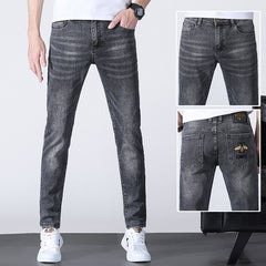 Stretch Fashion Embroidered Jeans