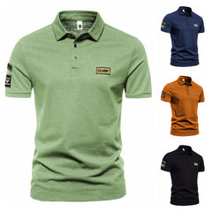 2024 Spring Men's Short-sleeved Polo Shirt