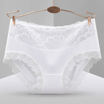 Sexy Lace Transparent Mesh Comfortable Ice Silk Briefs