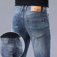 Men's High-end Quality Embroidered Stretch Jeans