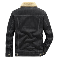Men's New Winter Casual Denim Cotton Jacket