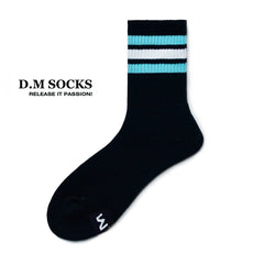 Rainbow Striped Sweat-wicking Sports Socks