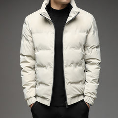 New men's stand collar zipper fashionable down jacket