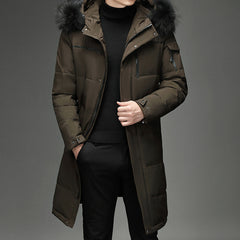 Men's New Fashion Long Down Jacket