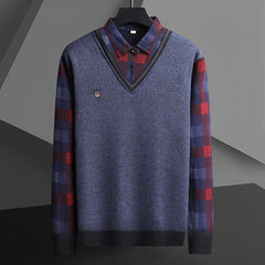New men's fleece thickened warm shirt