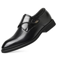 New Men's Velcro Gentleman Leather Shoes