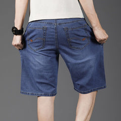 Men's Loose Straight Large Size Denim Shorts