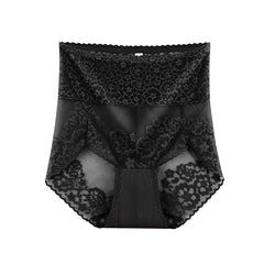 [ 5PCS ] High waist tummy tuck lace briefs