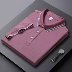 Men's Lapel Cotton Polo Shirt