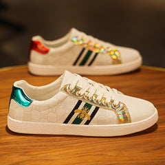 Men's New Fashion White Shoes All-match Winter Breathable Soft Sole Casual Sneakers