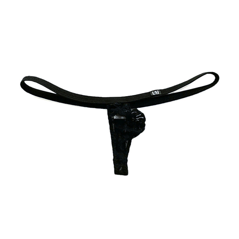 Transparent lace  breathable thong