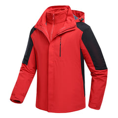 Men's New Winter Removable Hood Windproof Jacket