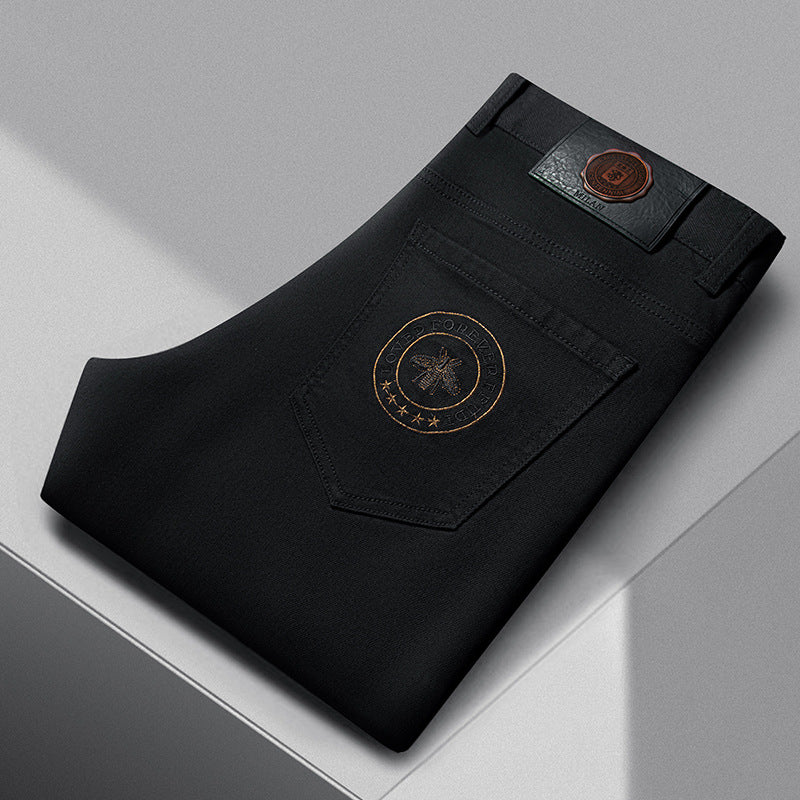 Men's Embroidered Casual Pants