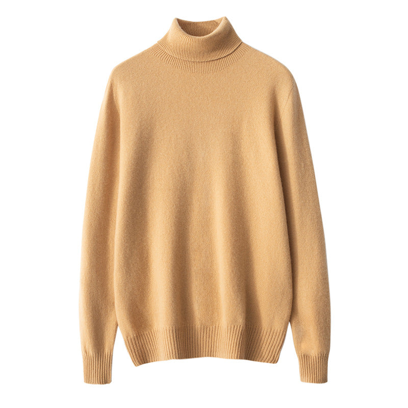 Men's Cashmere Turtleneck Business Casual Wool Knitted Sweater
