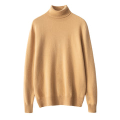 Men's Cashmere Turtleneck Business Casual Wool Knitted Sweater