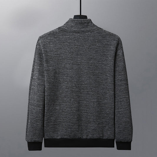 2023 New Winter Men's Velvet Thickened Stand Collar Warm Jacket