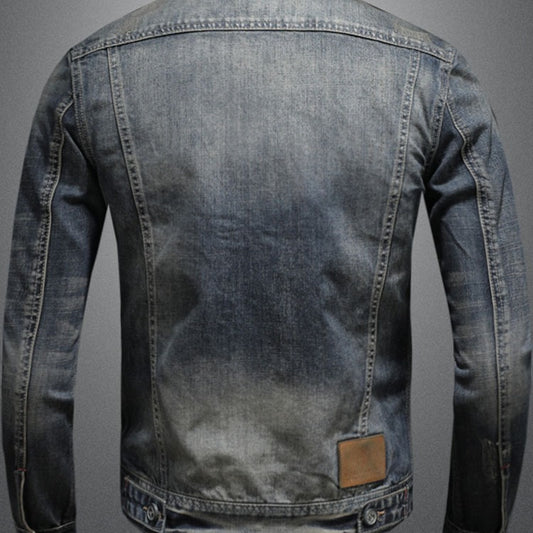 Fashion denim trend retro casual jacket