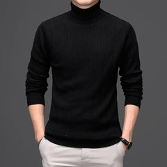 New Men's Pure Wool Turtleneck Sweater
