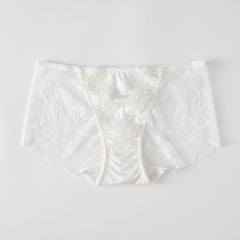 New Lace Sexy Breathable and Comfortable Large Size High Elastic Satin Briefs