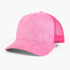 Suede Mesh Sports Embroidered Baseball Cap Solid Color Versatile Peaked Cap