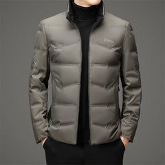 White duck down stand collar light antibacterial down jacket