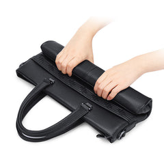 Commuting Cowhide Business Shoulder Crossbody Men's Briefcase